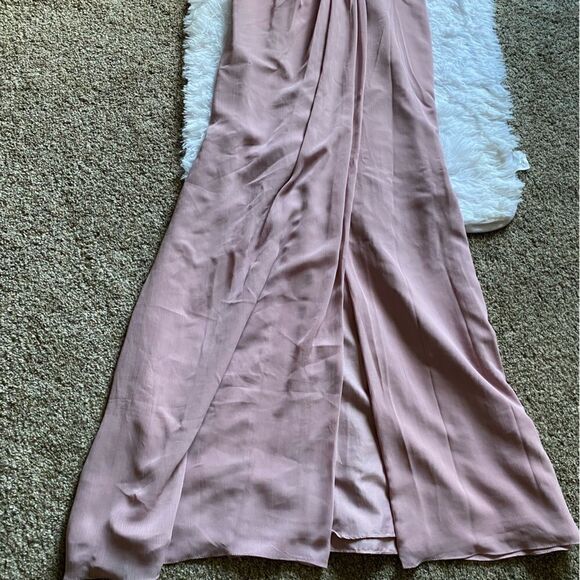David’s Bridal Chiffon Tank Dress Maxi Maid of Honor Bridesmaid Wedding Formal 8 - Picture 5 of 15